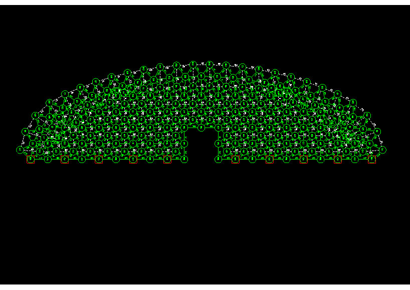 黑龙江锡林浩特91跨，1000米长干煤棚网架设计